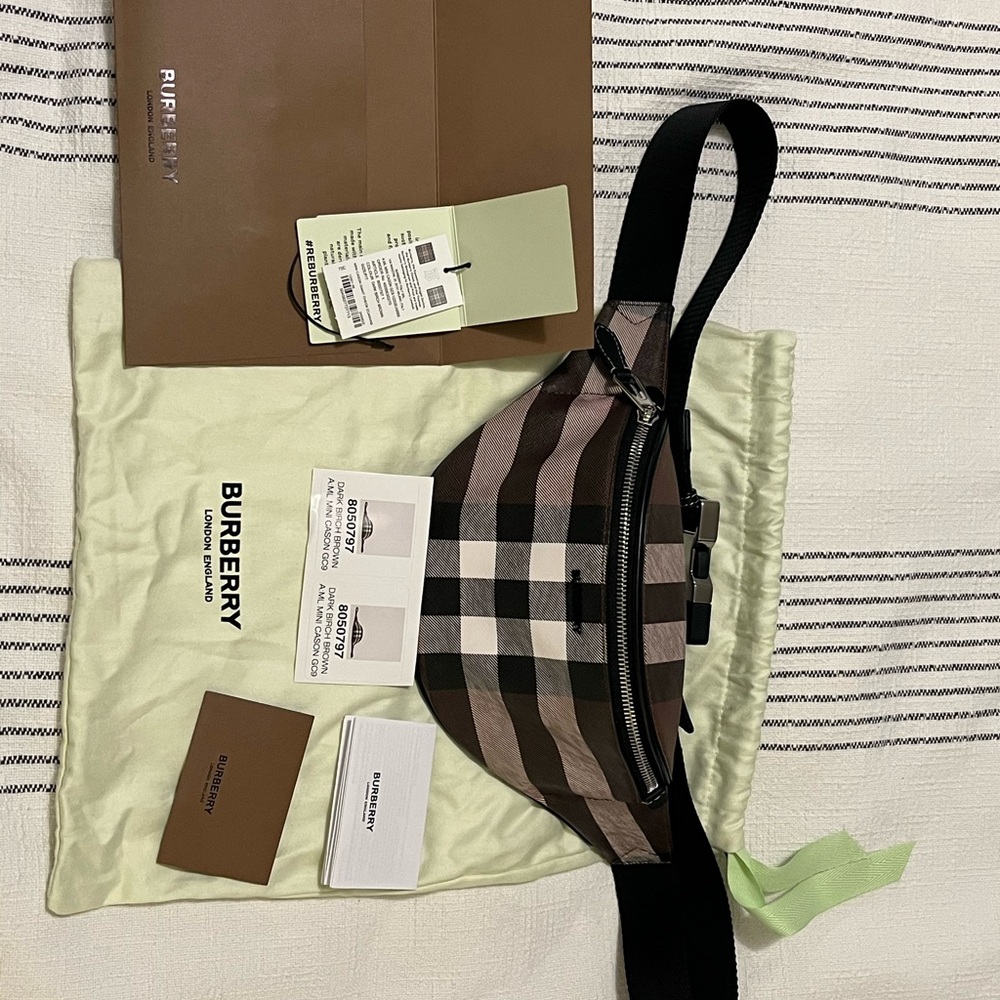 Burberry Dark Birch Brown Belt Bag